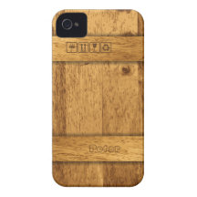 Cas en bois de l'iPhone 4 de boîte de transport Étuis iPhone 4