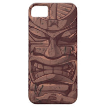 Cas en bois d'Iphone 5 de sculpture en totem de st Coques Case-Mate iPhone 5