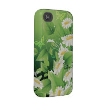 Cas floral de Cas-Compagnon de la mode 7 Étui Iphone 4 Tough