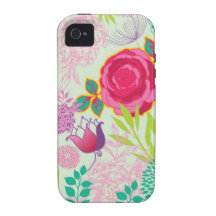 Cas floral de l'iPhone G4 Coques iPhone 4