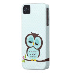 Cas mignon de hibou d'Aqua pour l'iPhone 4 Coque iPhone 4