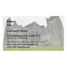 Cashel ruine les tours rondes de châteaux modèles de cartes de visite