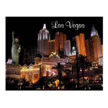 Casinos de bande de Las Vegas, carte postale du Ne
