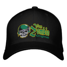 Casquette 002 de crâne d'armée de zombi casquette brodée