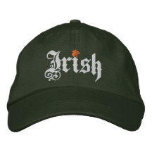 Casquette blanc de vert de cool d'orange de trèfle casquettes de baseball brodées