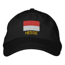 Casquette brodé par drapeau de l'Allemagne Hesse Casquette Brodée
