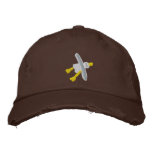Casquette d'art : Conception délabrée de mouette.  casquettes brodées