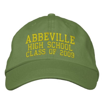 Casquette de baseball brodée de lycée d'Abbeville