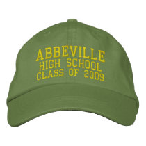 Casquette de baseball brodée de lycée d'Abbeville