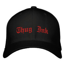 Casquette de logo d'encre de voyou casquettes brodées