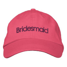 Casquette de mariage de demoiselle d'honneur de ro casquettes brodées