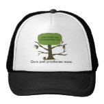 Casquette drôle de boule d'arbre d'écrou de famill