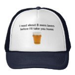 casquette effronté de buveurs de bière