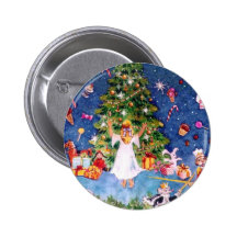 Casse-noix et l'arbre badge avec épingle