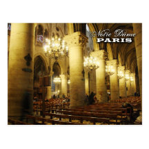 Cathédrale de Notre Dame (intérieure), Paris, Fran Cartes Postales