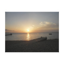Cave Beach, Jamaïque de docteur coucher du soleil  Toile Tendue