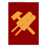 cccp URSS de popsicle de marteau et de popsickle Carte De Vœux