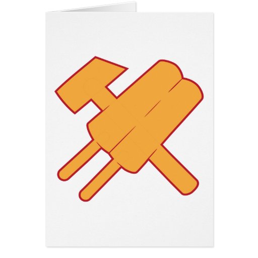 cccp URSS de popsicle de marteau et de popsickle Cartes De Vœux