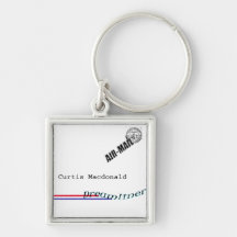 CD de Kunst "Dreamliner " van de Dekking Sleutelhanger