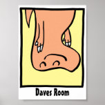 Ce dinosaure est… affiche faite sur commande de ch
