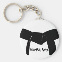 Ceinture noire Keychain d'arts martiaux Porte-clés