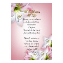 Célébration d'amaryllis d'aquarelle de la vie invitations
