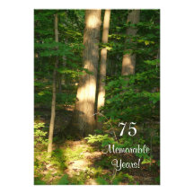 Célébration-Mâle mémorable de 75 années/anniversai Invitations