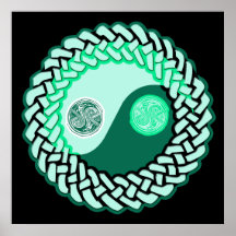 Celtic Yin Yang 3 Affiches