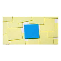 Centre de l'attention carte avec photo