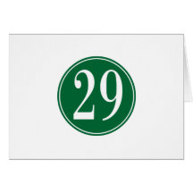 Cercle #29 vert cartes de vœux