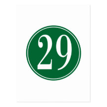 Cercle #29 vert cartes postales