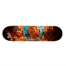cercle bleu de plate-forme de sev " plateaux de skateboards customisés
