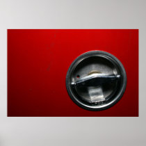 Cercle de chrome dans l'art abstrait rouge pour ac
