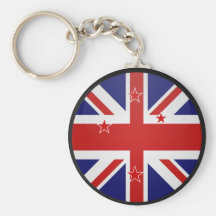 Cercle de drapeau de qualité de la Nouvelle Zéland Porte-clefs