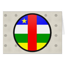 Cercle de drapeau de qualité de la république cent cartes de vœux