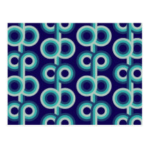 Cercles bleus cartes postales