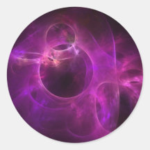 Cercles pourpres de baie autocollants ronds