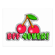 cerises de bff cartes postales