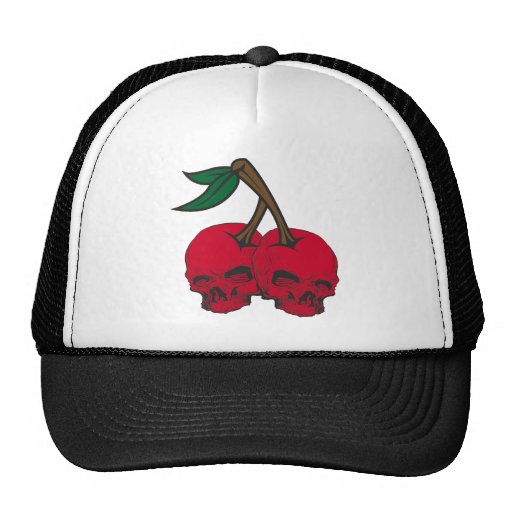 Cerises de crâne casquette de camionneur