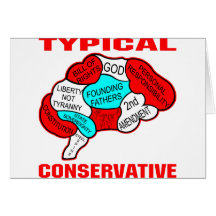 Cerveau conservateur typique carte