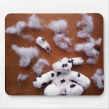 Cerveaux bourrés de chien tapis de souris