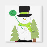 C'est bonhomme de neige magique aimants