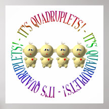 C'est des quadruplés ! posters