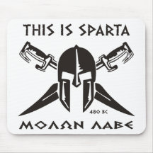 C'est lave de Sparte - de Molon (le noir) Tapis De Souris
