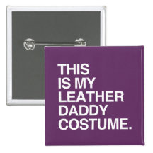 C'EST MON COSTUME EN CUIR DE PAPA BADGE