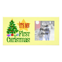 C'est mon premier Noël, cartes photos de bébé de v Cartes De Vœux Avec Photo