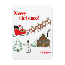 C'est Noël coloré ! Magnets Rectangulaires