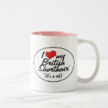 C'est un chat ! J'aime mon Shorthair britannique Tasse
