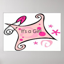 C'est une affiche de fille