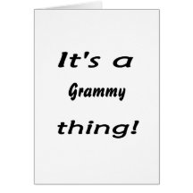 C'est une chose grammy ! cartes de vœux